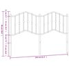 vidaXL Kopfteil Metall Schwarz 150 cm