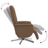 vidaXL Massagesessel mit Fu&szlig;teil Braun Stoff
