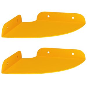 vidaXL Schwebendes Regal mit Regal 2 pcs Senfgelb 15 x 15 x 2 cm