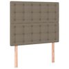 vidaXL Bettgestell ohne Matratze Taupe 120x200 cm Stoff