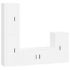 vidaXL 4-tlg. TV-Schrank-Set Wei&szlig; Holzwerkstoff