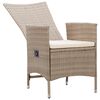 vidaXL 5-tlg. Garten-Essgruppe Beige