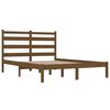 vidaXL Massivholzbett Honigbraun Kiefer 200x200 cm