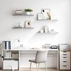 vidaXL Schweberegale 4 Stk. Betongrau 80x23,5x3,8 cm MDF