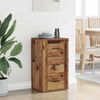 vidaXL Sideboard mit Schubladen Altholz 40 x 33 x 70 cm Holzwerkstoff