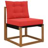 vidaXL Sofakissen f&uuml;r drau&szlig;en 2 pcs Rot Polyester