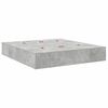 vidaXL Aufbewahrungsbettgestell Beton Grau 200 x 200 cm Holzwerkstoff
