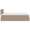 vidaXL Ottoman-Bett mit Matratze Cappuccino-Braun 120x200cm Kunstleder