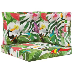vidaXL Sofakissen f&uuml;r drau&szlig;en Polyester Bunt 60 x 60 cm