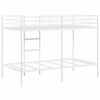 vidaXL Etagenbett ohne Matratze Wei&szlig; 100x200 cm Stahl