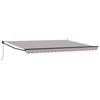 vidaXL Markise Hellgrau 4,5 &times; 3 m Polyester und Metall