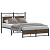 vidaXL Bettgestell ohne Matratze Braun Eiche 120x190 cm Holzwerkstoff