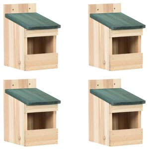 vidaXL Vogelh&auml;user 4 Stk. 12x16x20 cm Tannenholz