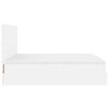 vidaXL Ottoman-Bett mit Matratze Wei&szlig; 180x200 cm Kunstleder