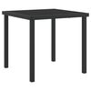 vidaXL Garten Essgruppe mit Kissen 3 pcs Schwarz Poly-Rattan