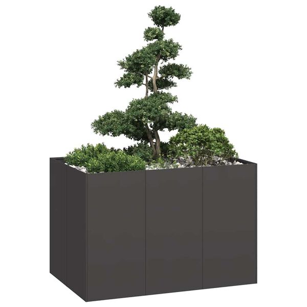 vidaXL Pflanzk&uuml;bel Schwarz 120x80x80 cm Stahl