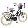 vidaXL Kinderfahrrad 24 Zoll f&uuml;r 8-12 Jahre alt Schwarz