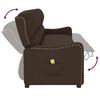 vidaXL 4-Sitzer Massagesessel Braun Gl&auml;nzend Kunstleder