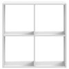 vidaXL B&uuml;cherregal Wei&szlig; 68,5x32x68,5 cm Holzwerkstoff