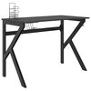 vidaXL Gaming-Schreibtisch mit K-Gestell Schwarz und Rot 110x60x75 cm