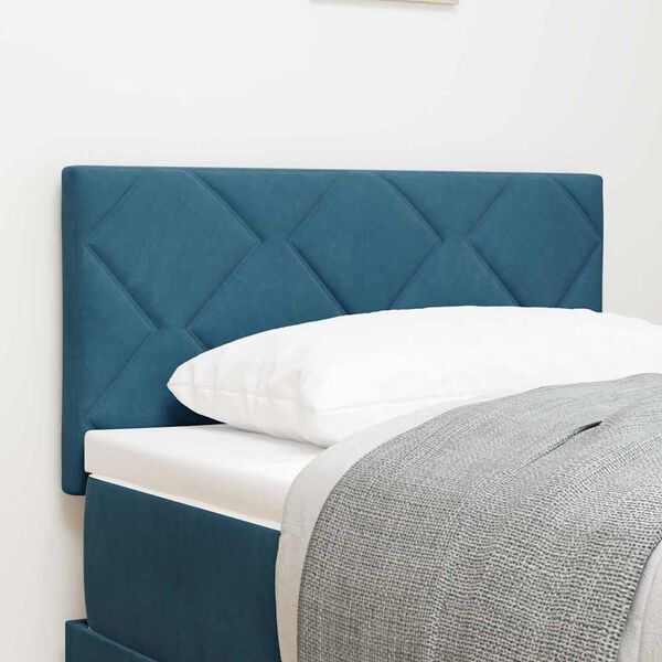 vidaXL Kopfteil mit Kopfteil Dunkelblau 80 cm Samt