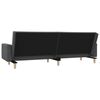 vidaXL Schlafsofa 2-Sitzer mit 2 Kissen Hellgrau Stoff