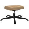 vidaXL Relaxsessel mit Hocker Cappuccino-Braun Kunstleder