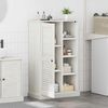 vidaXL Badezimmerschrank VIGO Wei&szlig; und Antikwei&szlig; 68 x 34 x 110 cm