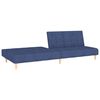 vidaXL Schlafsofa 2-Sitzer Blau Stoff