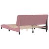 vidaXL Bettgestell ohne Matratze Rosa 160x200 cm Samt