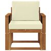vidaXL Outdoor-Sofagarnitur Massives Akazienholz und Polyester