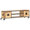 vidaXL TV-Schrank 130x30x39 cm Massivholz Mango
