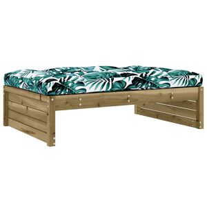vidaXL Gartenhocker 120x80 cm Kiefernholz Impr&auml;gniert