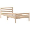 vidaXL Bettgestell mit Kopfteil ohne Matratze 90x200 cm
