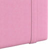 vidaXL H&auml;ngevorderseite Wandmontiert Uni Rosa 210 x 55 x 5 cm Stoff