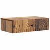vidaXL Wandmontierter Beistelltisch Altholz 59 x 34,5 x 17 cm
