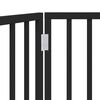vidaXL Hundegitter Faltbar 2 Paneele Schwarz 160 cm Pappelholz