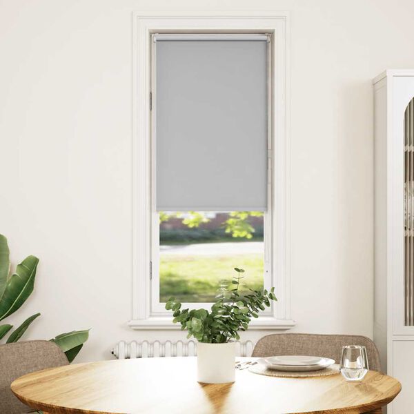 vidaXL Verdunkelungsrollo Hellgrau 60x150 cm Stoffbreite 55,7 cm