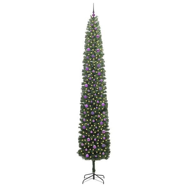 vidaXL Künstlicher Weihnachtsbaum mit 300 LEDs mit Ständer Grün 300 cm