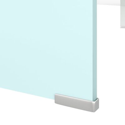 vidaXL TV-Aufsatz/Monitorerhöhung Glas Grün 110x30x13 cm
