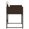 vidaXL Gartenst&uuml;hle mit Kissen 4 Stk. Braun Poly Rattan