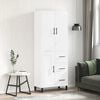 vidaXL Highboard Wei&szlig; 69,5x34x180 cm Holzwerkstoff