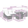 vidaXL Garten-Sofa-Set 8 pcs Beige Poly-Rattan