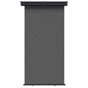 vidaXL Balkon Seitenmarkise 100% Polyester Eisen Stahl