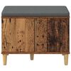 vidaXL Flurbank mit Kissen mit Speicher Altholz 60 x 38 x 46 cm