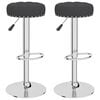 vidaXL Barhocker 2 Stk. Schwarz Stoff