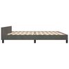vidaXL Bettgestell ohne Matratze Dunkelgrau 200x200 cm Samt