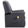 vidaXL Massagesessel Grau Kunstleder