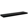 vidaXL Schweberegale 2 Stk. Hochglanz-Schwarz 90x23,5x3,8 cm MDF