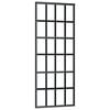 vidaXL Schiebet&uuml;r ESG-Glas und Aluminium 76x205 cm Schwarz